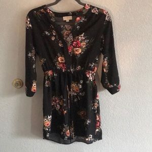 WOMEN FLORAL DRESS LOFT PETITE